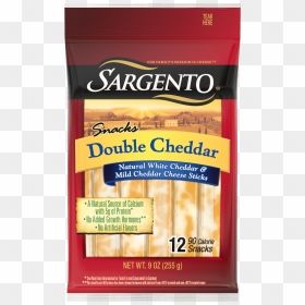 Sargento® Natural Double Cheddar Cheese Snack Sticks"  - Sargento Cheese, HD Png Download - cheddar cheese png