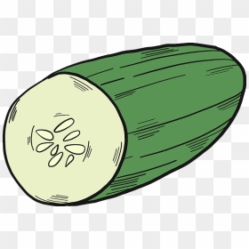 Half Cucumber Clipart - Vegetable, HD Png Download - cucumbers png