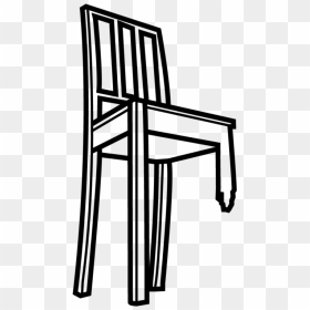 Broken Chair Clipart Black And White, HD Png Download - furniture icon png