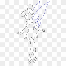 How To Draw Tinkerbell - Drawing Of Cartoons Tinker Bell, HD Png Download - tinkerbell and friends png