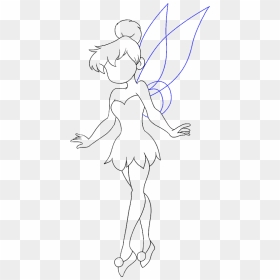 How To Draw Tinkerbell - Drawing Of Cartoons Tinker Bell, HD Png Download - tinkerbell and friends png