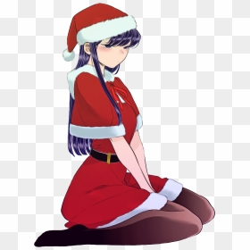 Red Sitting Fictional Character Santa Claus Vision - Komi San Merry Christmas, HD Png Download - sexy santa png