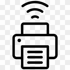 Clip Printer Phone - Wireless Printing Icon, HD Png Download - printer icons png