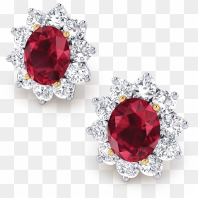 Earrings, HD Png Download - rubies png