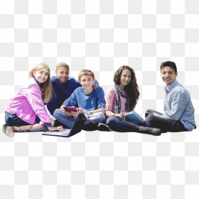 Group Of Middle School Kids With Books - Middle Schoolers Transparent Background, HD Png Download - school kids png