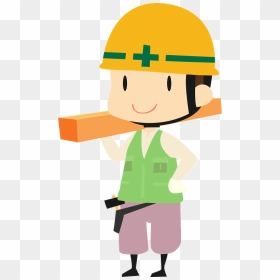 Construction Field Worker Clipart - 建築 作業 着 イラスト, HD Png Download - construction clipart png