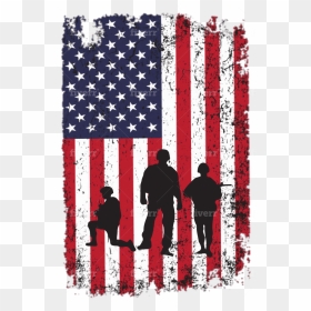 American Flag, HD Png Download - distressed american flag png