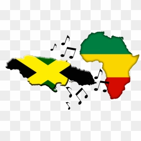 Reggae & Dancehall Music On The Decline - Map Of Africa, HD Png Download - reggae png