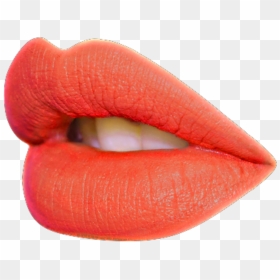 Ftestickers Tumblr Lip Sticker Lâįlâ Png Tumblr Lips - Orange Lips Png, Transparent Png - red png tumblr