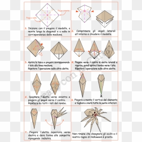 Origami Araña Paso A Paso, HD Png Download - rombo png