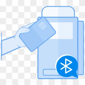 Bluetooth Nfc, HD Png Download - bluetooth symbol png