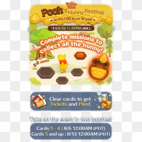Poohs Hunny Festival Disney, Tsum, Tsum, August, Pooh, - Winnie The Pooh, HD Png Download - tinkerbell and friends png