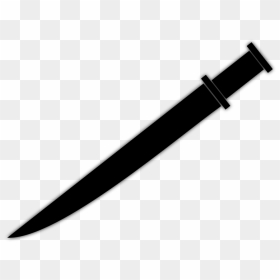 Free Vector Graphic Dagger Skean Snickersnee Poniard - Black Knife Transparent, HD Png Download - knife clipart png