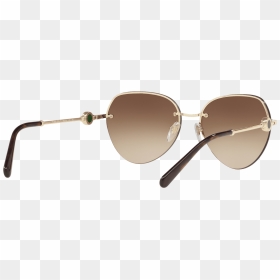 Rimless Pilot Sunglasses In Pale Gold Brown Gradient - Shadow, HD Png Download - pixel shades png