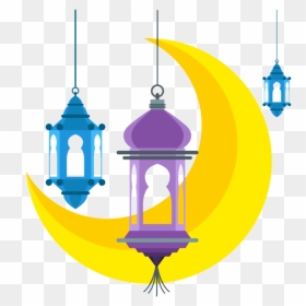 Transparent Ramadan Fanous Eid Mubarak Yellow Line - Ramadan Png, Png Download - ramadan png