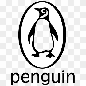 Penguin Logo Black And White - Vector Penguin Book Logo, HD Png Download - penguin logo png