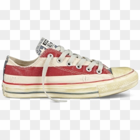 Chuck Taylor Converse All Star American Flag, HD Png Download - distressed american flag png