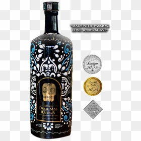 Dame Mas Extra Anejo - Tequila Dame Mas Reserva, HD Png Download - wine bottle outline png