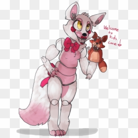 Welcome To 0 Kids Cove Five Nights At Freddy"s 2 Pink - Cute Funtime Foxy Fanart, HD Png Download - mangle png