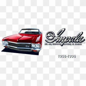 Chevy Impala Full Chevrolet Vector Chevelle Image Black - Chevy Impala Black Cartoon, HD Png Download - impala png