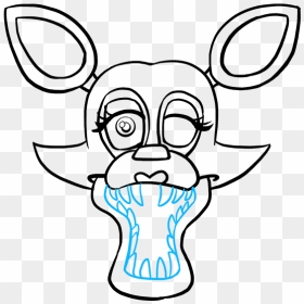 How To Draw Mangle From Five Nights At Freddy"s - Cartoon, HD Png Download - mangle png