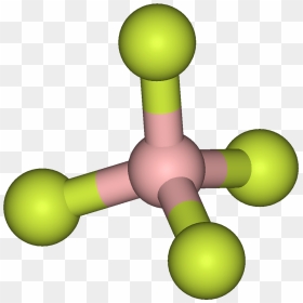 Tetrafluoroborate Ion 3d Balls - Aluminum Fluoride Molecule Model, HD Png Download - 3d shape png