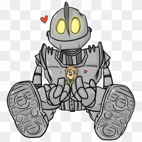 Theirongiant - Drawing The Iron Giant, HD Png Download - iron giant png