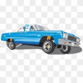 Impala Drawing Gangsta - Cartoon Lowrider Png, Transparent Png - impala png