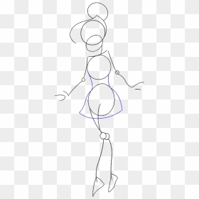 How To Draw Tinkerbell - Line Art, HD Png Download - tinkerbell and friends png