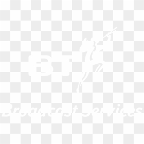 Bt Broadcast Services Logo Black And White - Johns Hopkins Logo White, HD Png Download - broadcast png