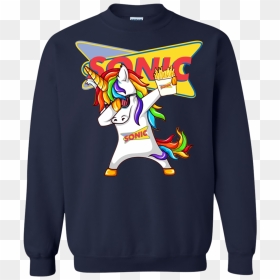 Dabbing Unicorn Loves Sonic Drive In T Shirt Hoodie - Sonic Drive-in, HD Png Download - dabbing unicorn png
