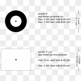 Infographic Vinili Formati Standard - Circle, HD Png Download - 45 record png