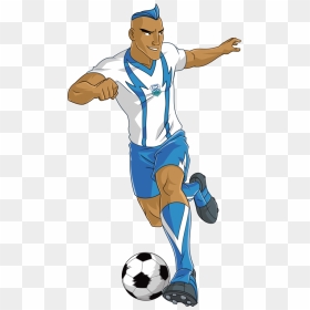 Playing Clipart Football Striker - Supa Strikas All Teams, HD Png Download - football players png