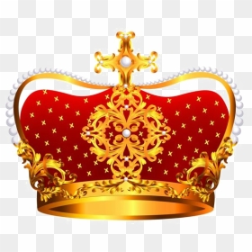 Red Crown Png, Transparent Png - gold tiara png