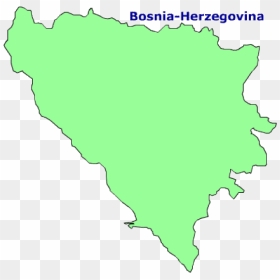 Map Of Bosnia And Herzegovina Terrain Area Outline - Graphic Design, HD Png Download - terrain png