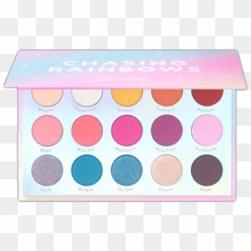 #makeup #palette #makeuppalette #rainbow #chasingrainbows - Eye Shadow, HD Png Download - makeup palette png