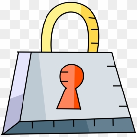 Vector Illustration Of Padlock Lock Mechanical Security, HD Png Download - lock vector png