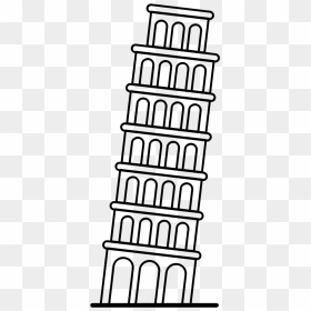 Leaning Of Pisa Photos - Drawing Of The Leaning Tower Of Pisa, HD Png Download - sears tower png