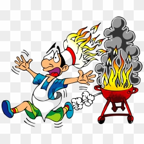 Skin Clipart Burned Food - Kitchen Fire Clipart, HD Png Download - burnt png
