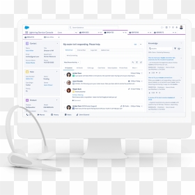 Customer Service Management Software By Service Cloud - Salesforce Service Cloud, HD Png Download - console png