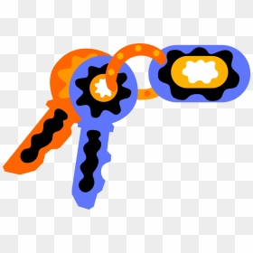 Vector Illustration Of Security Key Used To Lock Or, HD Png Download - lock vector png