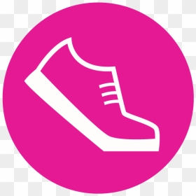 Pink Walk Icon , Png Download - Pink Walk Icon, Transparent Png - walking icon png