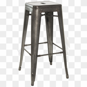 Tolix Black Bar Stool, HD Png Download - steel bar png