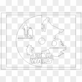 Line Art, HD Png Download - star wars laser png