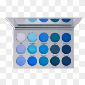 #makeup #palette #makeuppalette #blue #eyeshadow #beauty - Blue Blood Palette Dupe, HD Png Download - makeup palette png