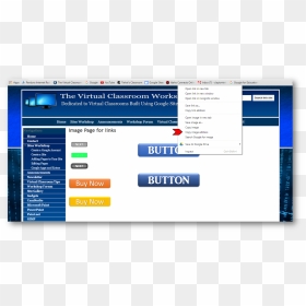 Web Page, HD Png Download - website buttons png
