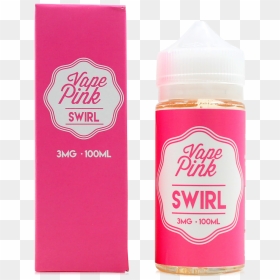 Vape Pink Swirl E-liquid - Bottle, HD Png Download - pink swirl png