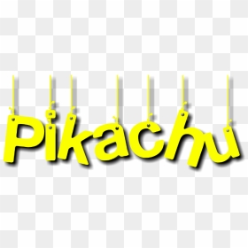 Picsart Pikachu Text Png, Transparent Png - pickachu png