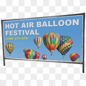 4×8 Outdoor Banner Frame - Hot Air Balloon, HD Png Download - banner frame png