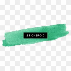 Large Green Brush Stroke - Label, HD Png Download - green brush stroke png